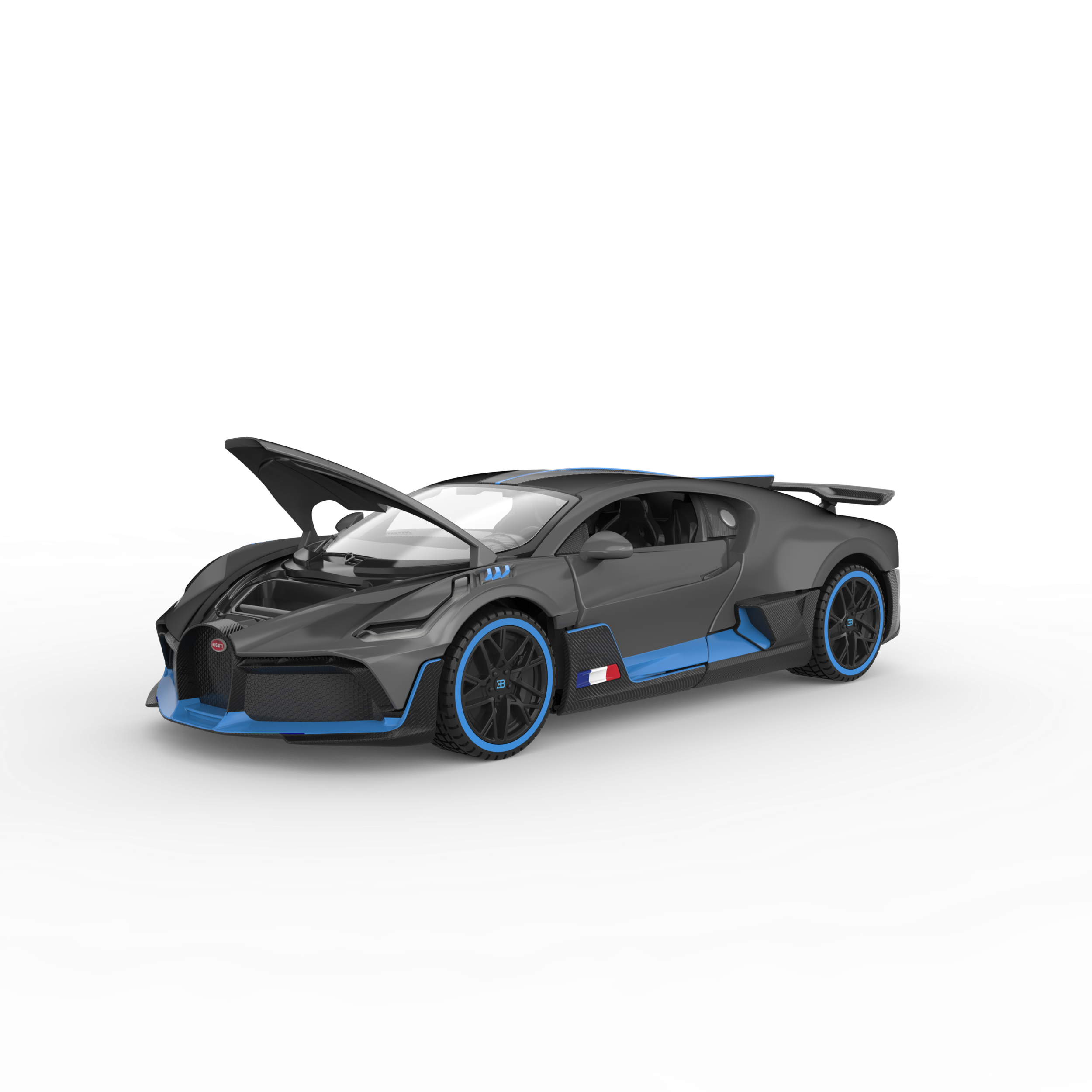 RASTAR Kovový Model Autíčka Bugatti DIVO 1:32, sivé