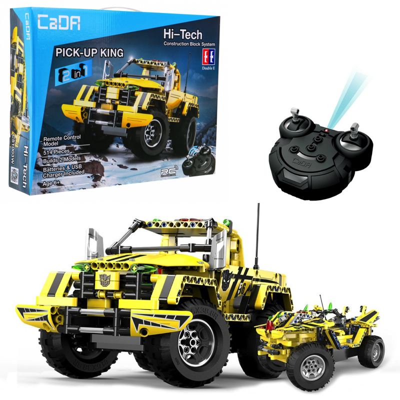 CaDa TECHNIC – EE RC Technická Stavebnica 2v1 Terénne auto na diaľkové ovládanie 514ks