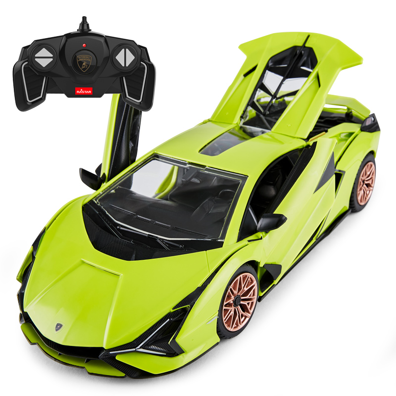 RASTAR Konštrukčné autíčko RC Auto Lamborghini Sian 1:18 Building Kit na diaľkové ovládanie, zelené