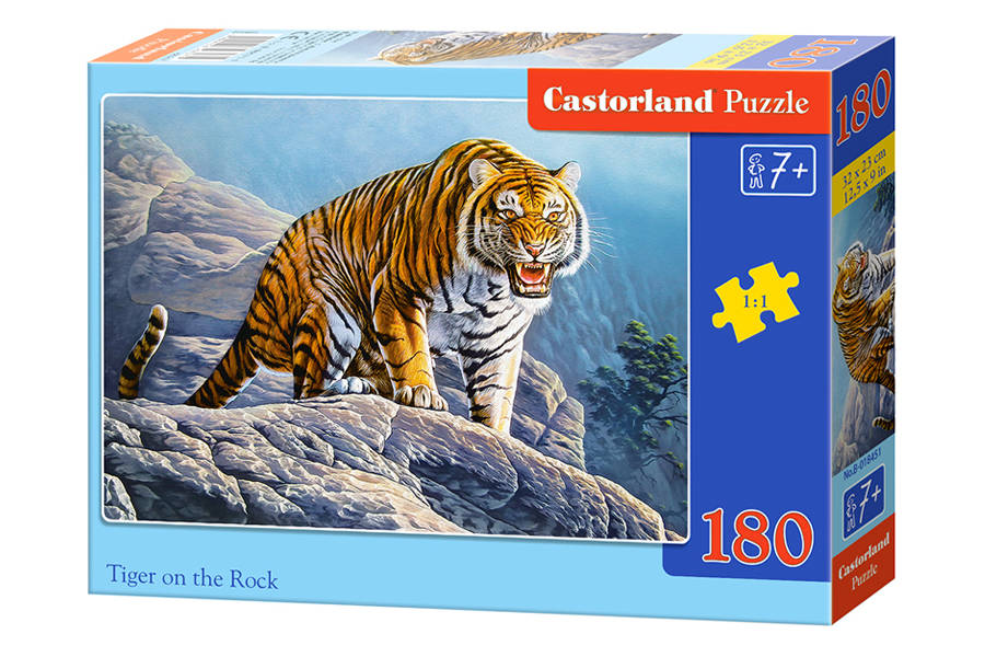 Castorland, Puzzle Tiger na skale, 180 ks