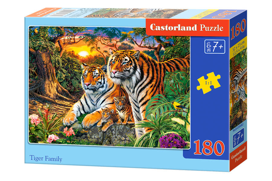 Castorland, Puzzle Tigre v džungli, 180 ks