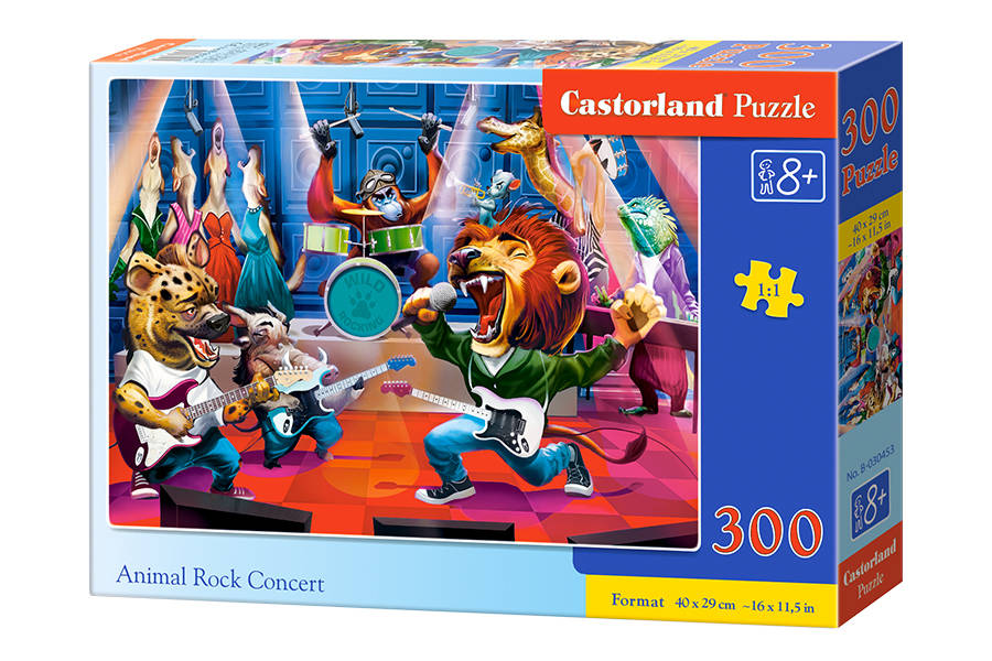 Castorland, Puzzle Rokový koncert zvierat, 300 ks