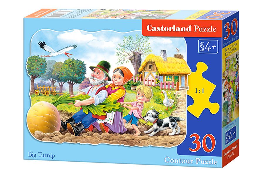 Castorland, Detské Puzzle Ťahal dedko repku, 30 ks