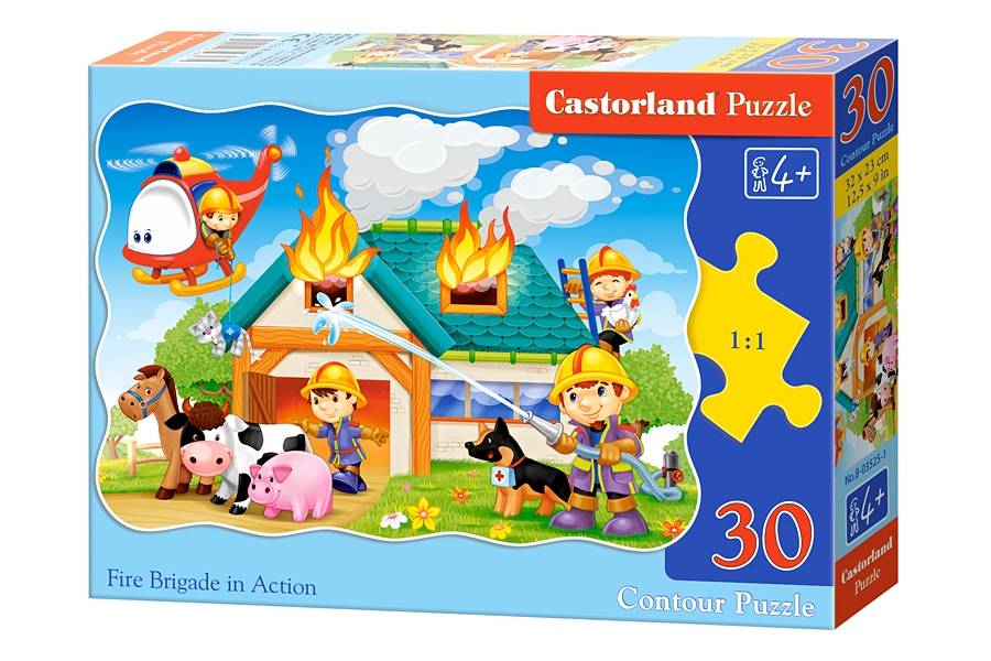 Castorland, Detské Puzzle Hasiči v akcii, 30 ks