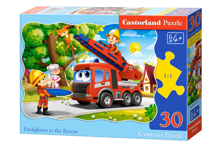 Castorland, Detské Puzzle Hasičské auto, 30 ks