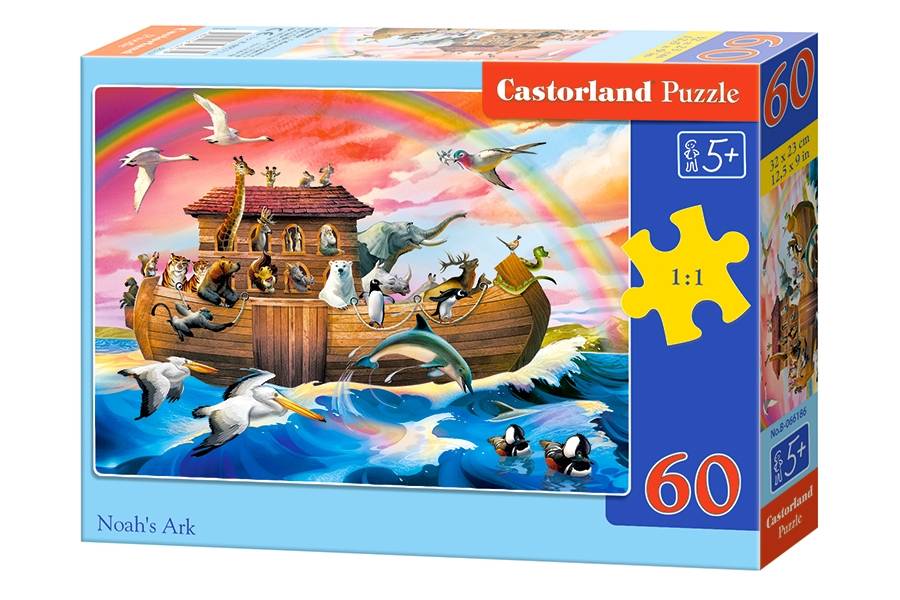 Castorland, Detské Puzzle Noemova archa, 60 ks