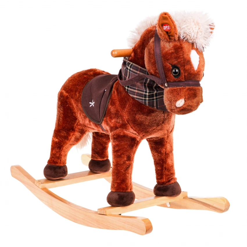 JOKO Hojdací Koník Jednorožec so zvukom, hnedý