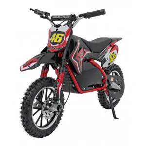 JOKO Elektrická motorka RENEGADE 50R, 500W 36V/9AH, nafukovacie kolesá, rýchlosť 24km/h, nosnosť 70kg, červená