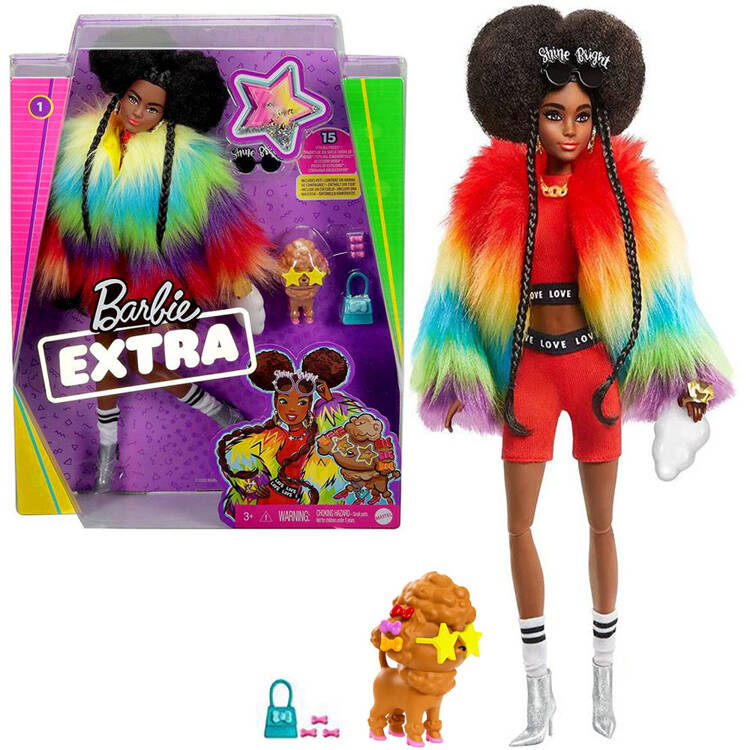 Mattel Barbie Extra Doll Bábika + Psík Pudel + Doplnky
