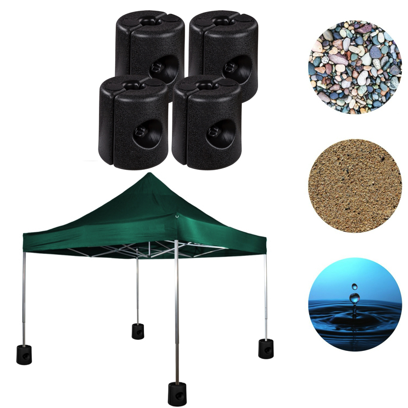 INSTENT Sada Závažia na Altánok 4kusy, čierna