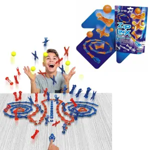 JOKO Vybuchujúce Guličky, Bláznivé Domino Kocky Crazy Zip Linx Booster s KATAPULTOM