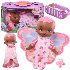 Mattel My Garden Baby Moje Prvé Bábätko – Ružový Motýľ + obal Kolíska