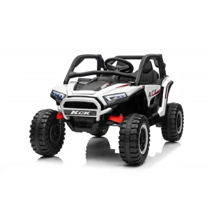 JOKO Elektrické Autíčko Buggy 4x4 KCK, penové kolesá, kožené sedadlo, 4x50W 24V, nosnosť 50kg, biele