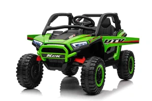 JOKO Elektrické Autíčko Buggy 4x4 KCK, penové kolesá, kožené sedadlo, 4x50W 24V, nosnosť 50kg, zelené