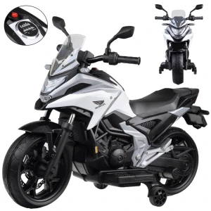 JOKO Elektrická Motorka Honda NC750X, USB a MP3, nosnosť 35kg, biela