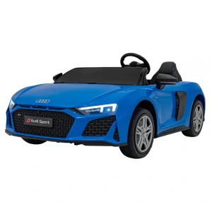 JOKO Veľké Elektrické autíčko Audi Spyder R8 LIFT, Dvojmiestne Kožené sedadlo, Nosnosť 100kg, penové kolesá, 2x200W 24V, s ručnou brzdou, modré