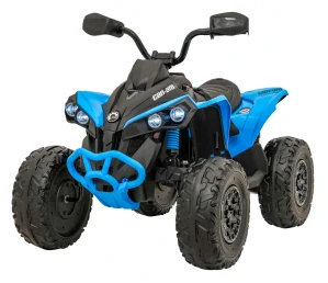 JOKO Elektrická Štvorkolka Maverick ATV 2x200W 24V, kožené sedadlo, penové kolesá, FM rádio, modrá