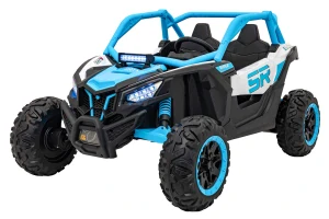 JOKO Elektrické autíčko Buggy SR Super 66 4x4 24V, Dvojmiestne Kožené sedadlo, Penové kolesá, FM rádio, Funkcia Hojdania, modré