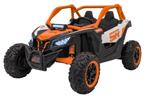 JOKO Elektrické autíčko Buggy SR Super 66 4x4 24V, Dvojmiestne Kožené sedadlo, Penové kolesá, FM rádio, Funkcia Hojdania, oranžové
