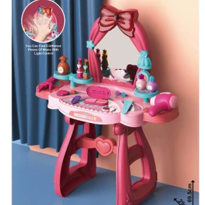 JOKO Detský Toaletný stolík so Senzor Pohybu so svetlom a zvukom, ružový