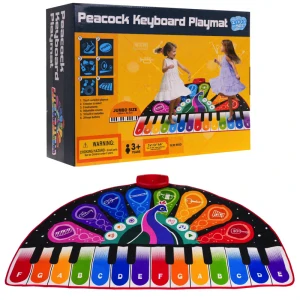 JOKO Veľká Hudobná Podložka Klavír Páv Farebný 150cm