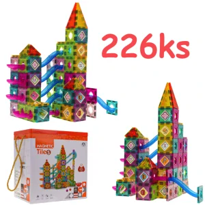 JOKO Magnetická Stabebnica Guličková Dráha 226 ks + Loptičky