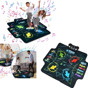 JOKO Veľká Elektronická Tanečná Podložka pre deti Dance na batérie s Bluetooth MP3