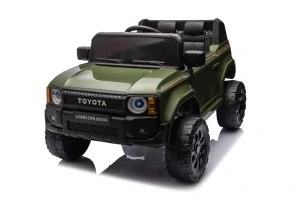 JOKO Elektrické Autíčko Toyota PRADO, penové kolesá, kožené sedadlo, zelené