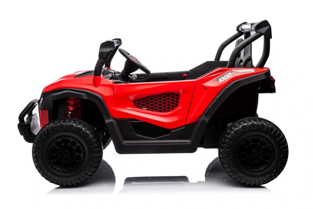 JOKO Elekrické autíčko Gravity Buggy 4x80W, penové kolesá, kožené sedadlo, FM rádio, sivé