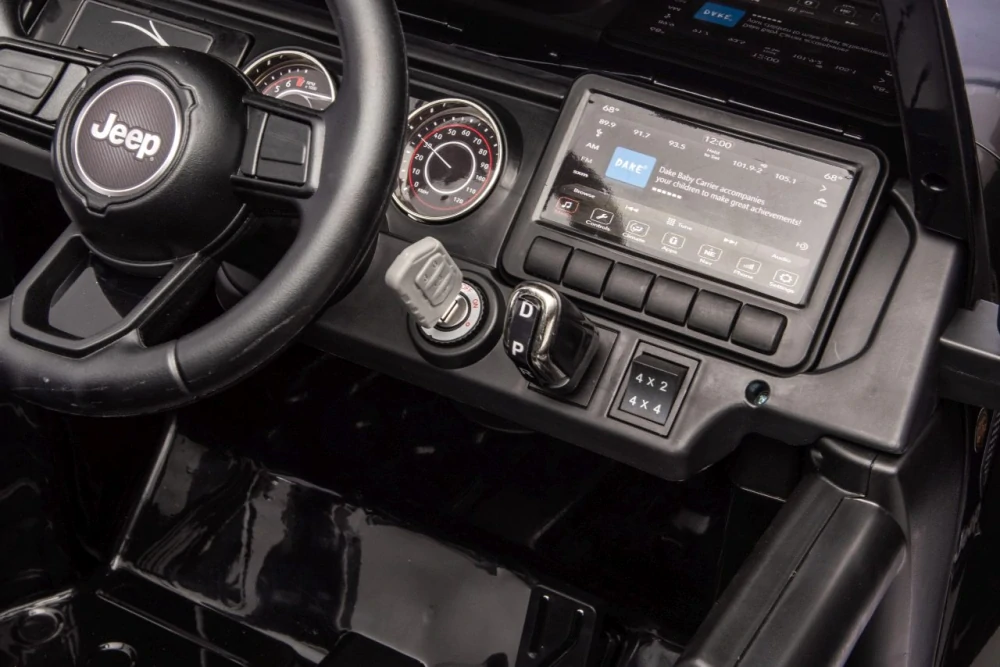 JOKO Elektrické autíčko Jeep Wrangler Rubicon LIFT, čierne