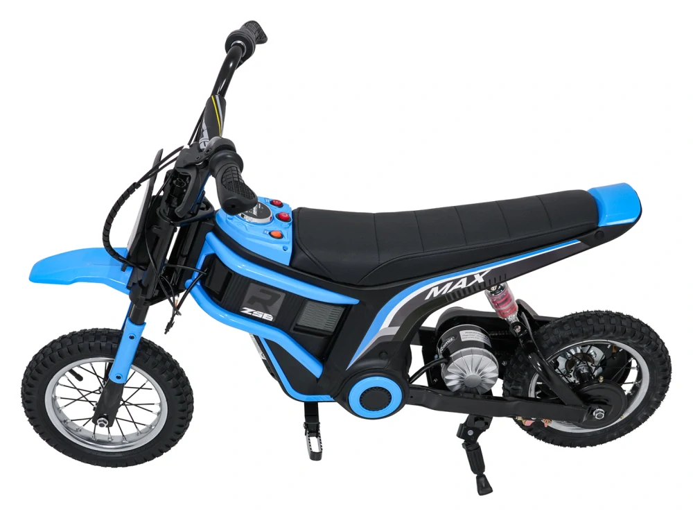 JOKO Elektrická Motorka RZ56 MAX 350W s Reťazovým Pohonom 24V, Nafukovacie kolesá, Kožené sedadlo, nosnosť 65kg, modrá