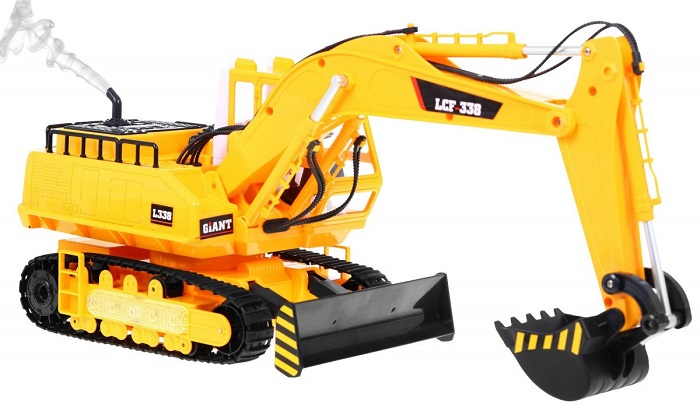 JOKO Veľký RC PÁSOVÝ BAGER 2,4 GHz, s dymom, svetlom a zvukom na diaľkové ovládanie