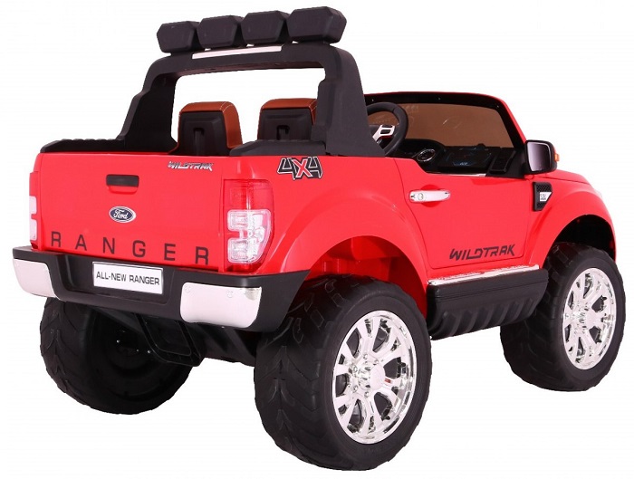 JOKO Elektrické autíčko Ford Ranger 4x4 FaceLifting, LCD displej, penové kolesá, kožené sedadlo, diaľkové ovládanie, USB, FM rádio, červené