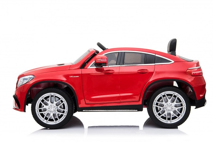 JOKO Elektrické autíčko Mercedes AMG GLEE 63 Coupe, penové kolesá, kožené sedadlo, červené