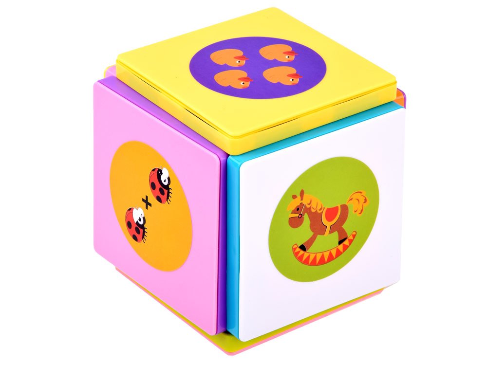 JOKO Magnetické kocky s číslami a zvieratami na učenie matematiky 45ks 