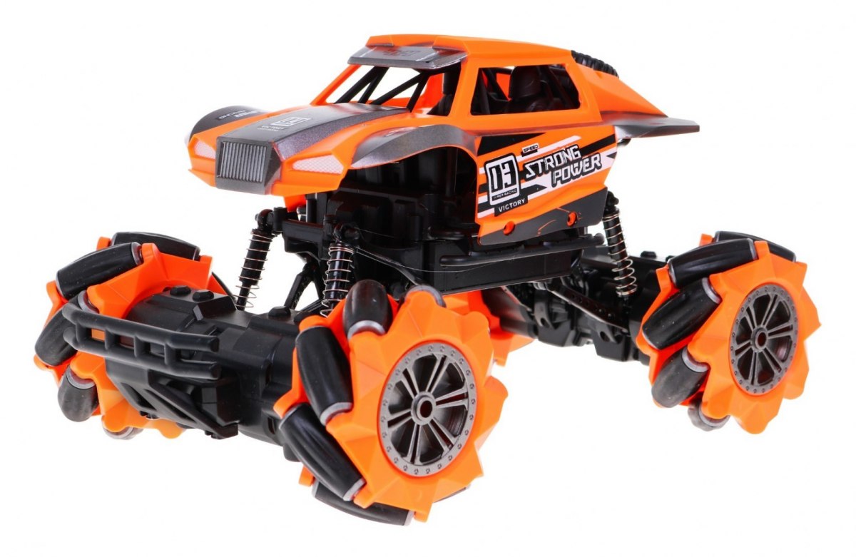 JOKO RC Auto terénne na diaľkové ovládanie - jazdí aj do strany + rotácia 360°C, oranžové