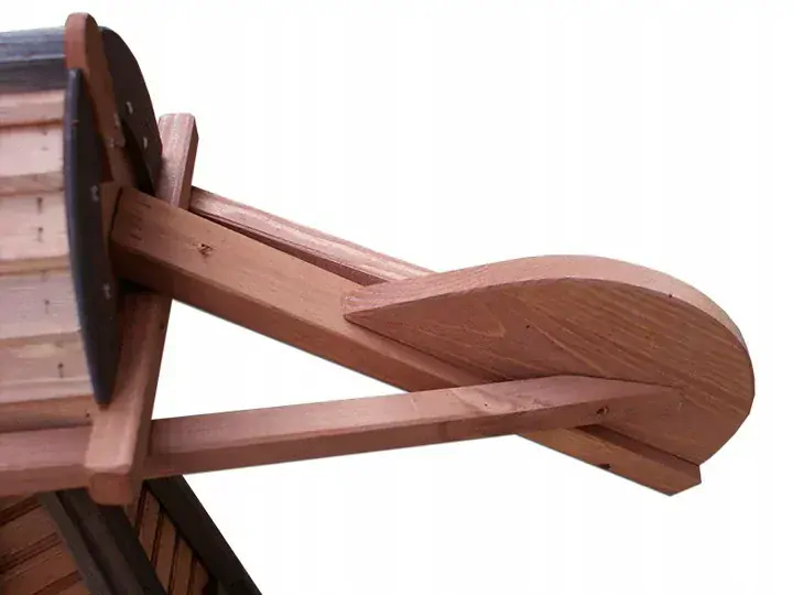 MKSTOR Drevený veterný mlyn záhradný otočný dekoračný 170cm, W72