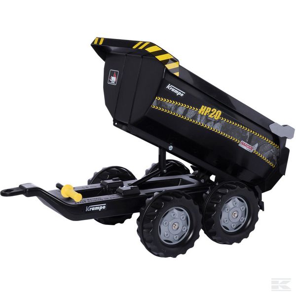 Rolly Toys rollyHalfpipe Krampe HP20 Príves - vlečka za traktor 89cm, vyklápacia, čierna