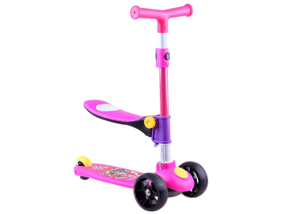 JOKO Detská kolobežka 2v1, ružová