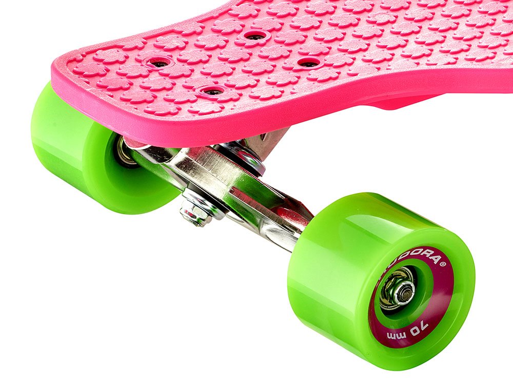 Hudora LONGBOARD CruiseStar skateboard 12712, nosnosť 100kg, ružový