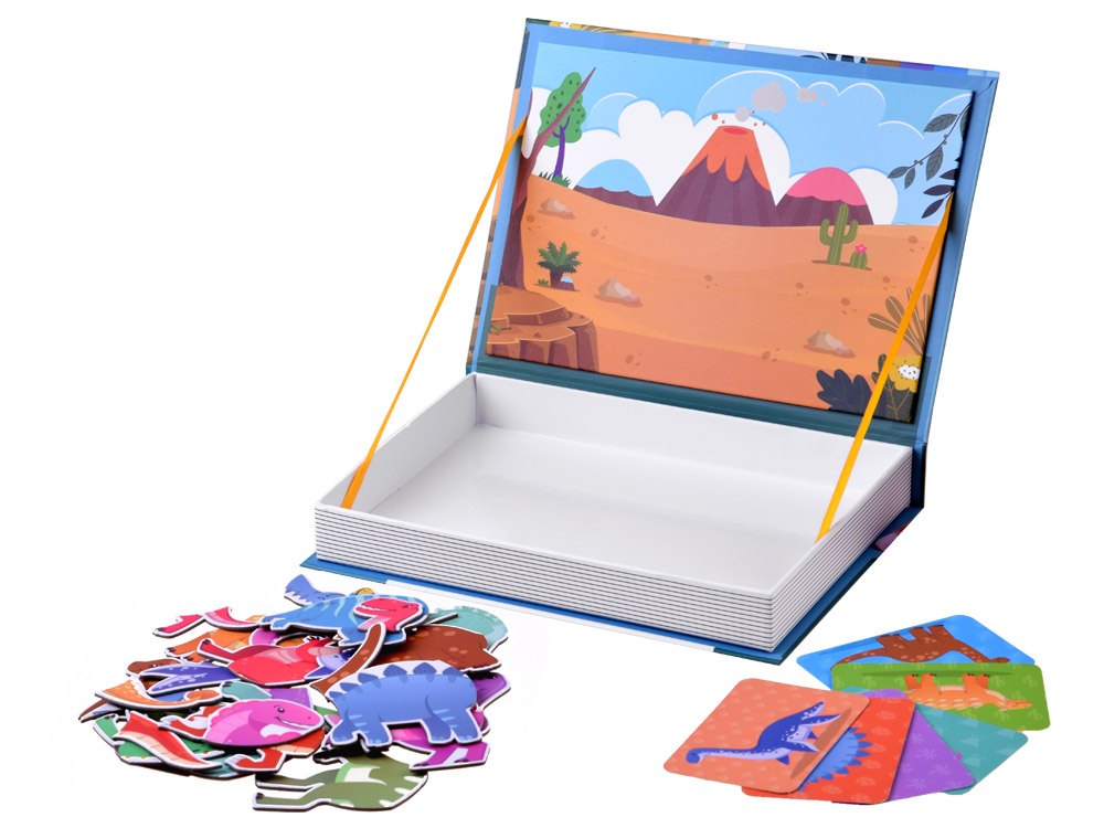 JOKO Magnetická kniha Dinosaury, magnetické puzzle