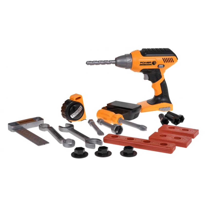 JOKO Sada Detské Náradie v Kurfírku s Vŕtačkou na batérie + rolovací meter