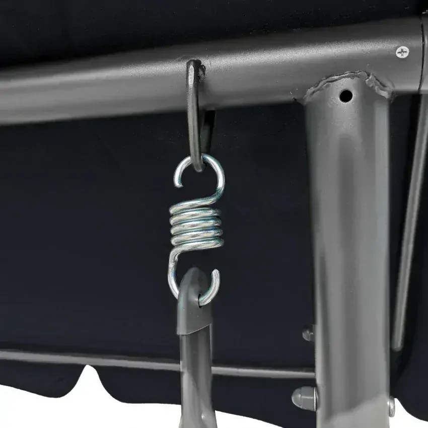 RAMIZ Záhradná hojdačka polohovateľná 2v1, vzor kvety, pre 4 osoby, Monstera