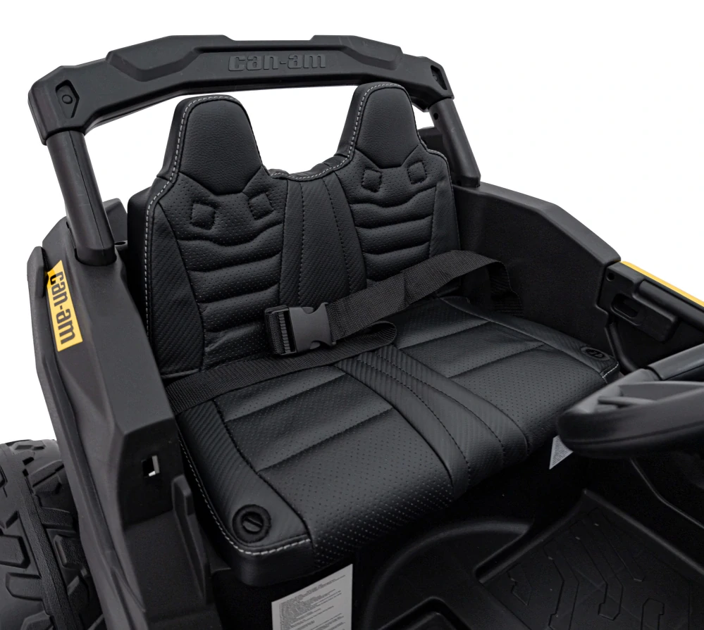 JOKO Elektrické autíčko BUGGY ATV CAN-AM Maverick, 4x200W 24V, Penové kolesá, kožené sedadlo, FM rádio, žlté