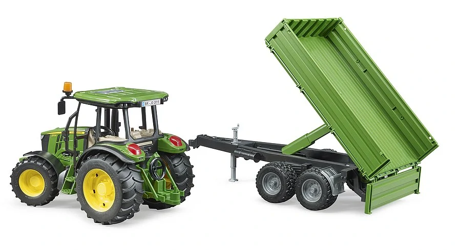Bruder, Traktor John Deere 5115M s prívesom, 1:16