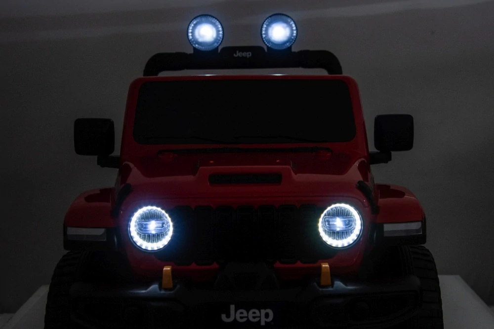 JOKO Elektrické autíčko Jeep Wrangler Rubicon LIFT, červené