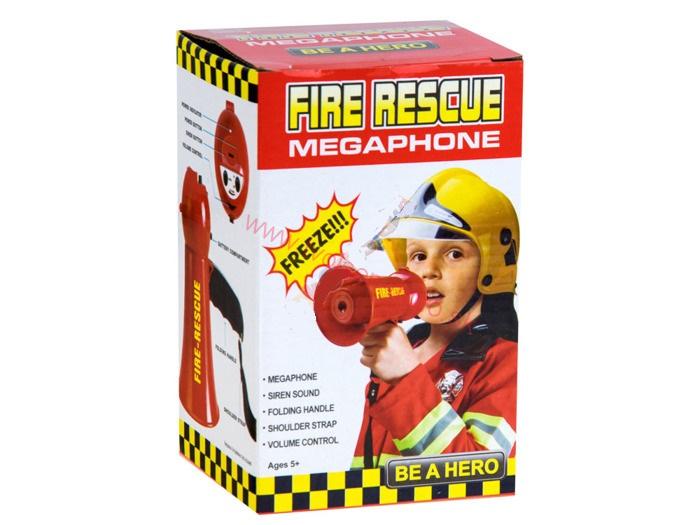 JOKO MEGAFÓN pre policajta, hasiča + Siréna