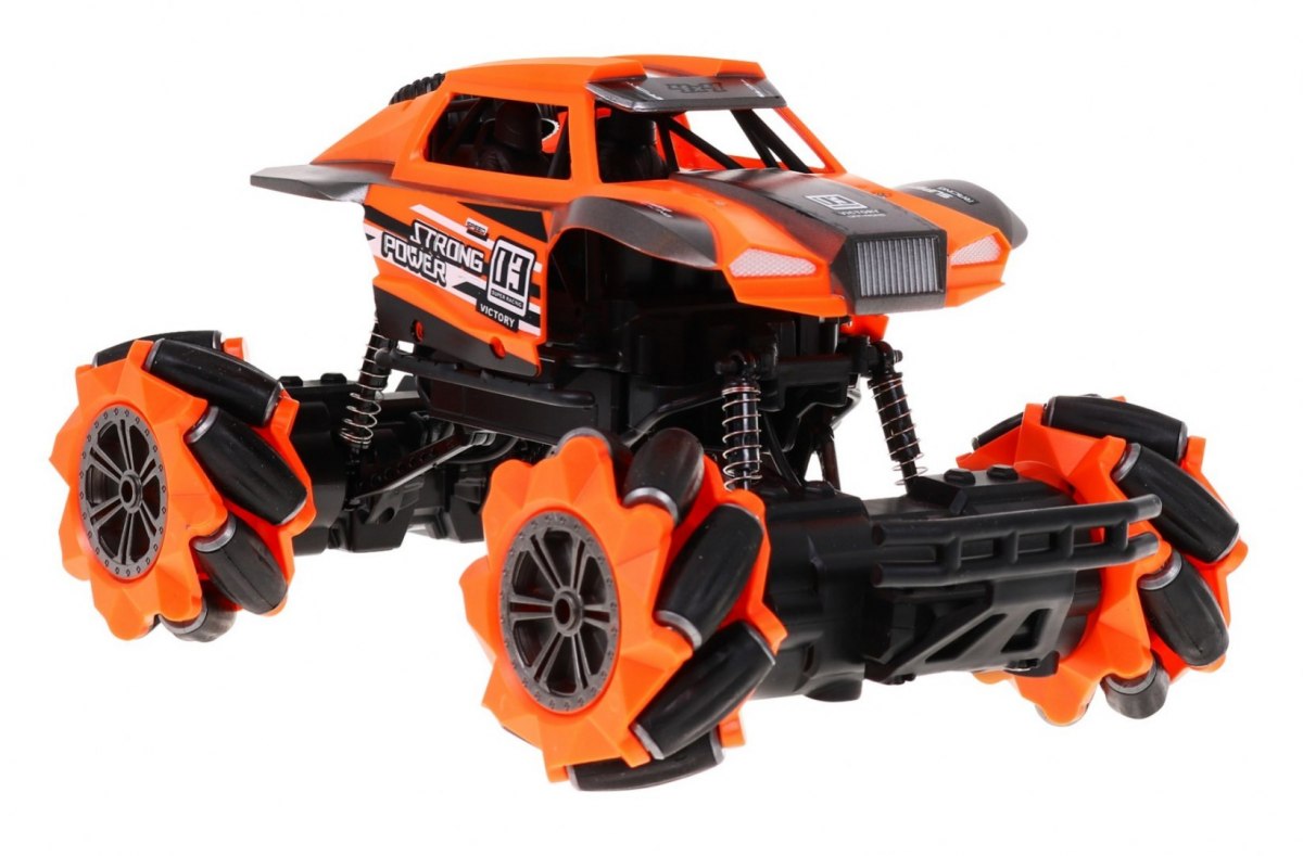 JOKO RC Auto terénne na diaľkové ovládanie - jazdí aj do strany + rotácia 360°C, oranžové