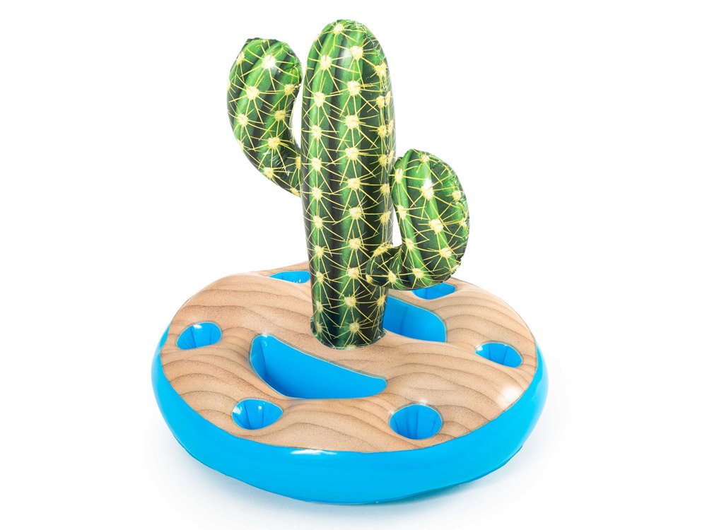 Bestway 43244 Nafukovací stojan, držiak na poháre a fľaše Kaktus 94 x 70 cm