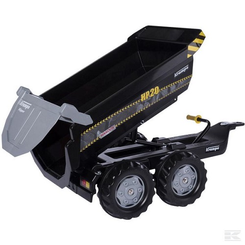 Rolly Toys rollyHalfpipe Krampe HP20 Príves - vlečka za traktor 89cm, vyklápacia, čierna